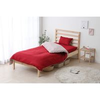 アイリスオーヤマ マットレス付き布団　１０点セット　KFS-M10S　レッド　1セット（直送品）