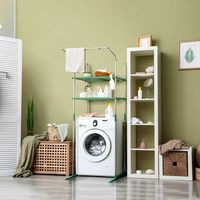 田窪工業所 ステンレス 洗濯機ラック ハンガー掛け付き WR-40G 4904780228196 1個（直送品）