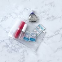 KAWAGUCHI 抗菌　ジッパーポーチ　横長mini 27-023 1セット（3個）