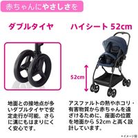 Aprica（アップリカ） ルンルン ネイビー(NV)　軽量ハイシート　両対面ベビーカー（直送品）