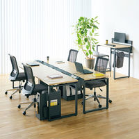 Ceha プレノデスクシステム 専用 机上レール ブラック 幅1200mm用 1台（わけあり品）