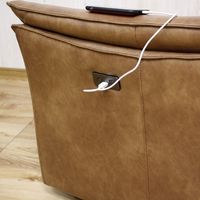 後藤家具物産 ソファー 2人掛 電動モーション 幅1980mm ダーク SO-TG3P-DBR 1台（直送品）