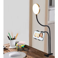 【アウトレット】自撮りライト スマホスタンド LEDリングライト USB接続/3色光/10段階調光/VV-LED-STAND 1個【終売品】