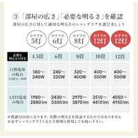 【軒先渡し】萩原 シャンデリア １２灯 幅650×奥行650×高さ690mm クリア NL-8612CL 1個（直送品）