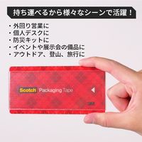 スリーエム(3M) スコッチ 透明梱包用テープ OPP ポータブル 0.06mm厚 補修 幅48mm×長さ15m 1巻 3852FLT-15-RD
