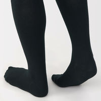 無印良品 レディース 婦人 足なり直角 かかとに合う タイツ 婦人Ｍ 黒 良品計画