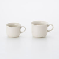 【まとめ買いセット】無印良品 磁器ベージュ カップ 小 約210ml 1セット（1個×12） 良品計画