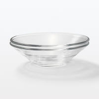 【まとめ買いセット】無印良品 ソーダガラス 浅鉢 小 約直径16cm 1セット（1個×6） 良品計画