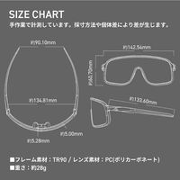 ロックブロス HDレンズサングラス 14110025012 防曇調光:ブラック M14110025012 1個（直送品）