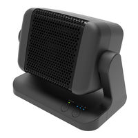 TOPLAND コンパクトセラミックヒーター 300W 電波式・レーダー人感センサー 省電力 SC-CH25BK 1台