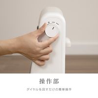 電響社 ゼピール 電気ストーブ 800W ZDQー08BーW 1台