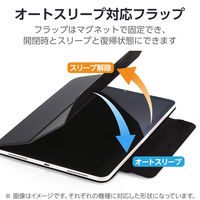 エレコム iPad(A16) (第10世代) フラップケース 超薄型 マグネット着脱 TB-A25RWVPF2BK 1個