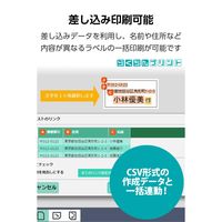 ラベルシール キレイにはがせる 表示・宛名ラベル 120面 四辺余白付 角丸 10シート A4 EDT-ECKR120S10 エレコム（直送品）