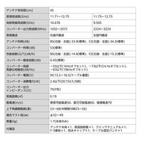45形BS・110度CSアンテナ（耐風速70m/sタイプ) 右旋 左旋対応 屋外設置OK BC453SGB DXアンテナ 1個（直送品）