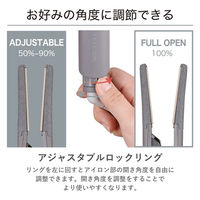 ストレート ヘアアイロン 15mm スリムプレート シルクコーティング スモーキーグレー NIS300B-H テスコム 1個（直送品）