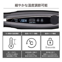 ストレート ヘアアイロン 25mm シルクコーティング プロテクトイオン ブラック NIS500B-K テスコム 1個（直送品）