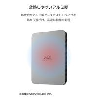 LaCie 外付け ポータブル HDD 2TB Mobile Drive Secure STLR2000400 ラシー 1個（直送品）