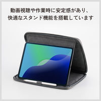 タブレットバッグ 汎用 11インチ スタンド タッチペンホルダー付き 耐衝撃 ブラック TB-11ACMFBK エレコム 1個（直送品）