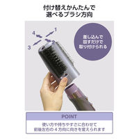 カールドライヤー マイナスイオン 軽量 冷温風 ブラシ部分水洗い可 回転式コード パープル TC430A-V/E テスコム 1個（直送品）