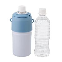 ペットボトルホルダー 保冷保温 真空二重構造 300~650ml アイスブルー 1個 LIV PLUS