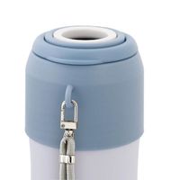 ペットボトルホルダー 保冷保温 真空二重構造 300~650ml アイスブルー 1セット(1個×10) LIV PLUS