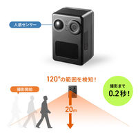 サンワサプライ バッテリー内蔵小型トレイルカメラ CMS-SC10BK 1台