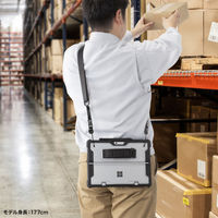 サンワサプライ Surface Pro 第11世代/10/9用耐衝撃ケース(ショルダーベルト) PDA-SF12BK 1個