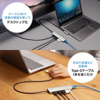 サンワサプライ 8K対応 USB TypeーC ドッキングステーション USB-DKM9S 1個