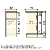 大洋 Shelfit Shelfit エースラックタフ 幅300×奥行400×高さ700mm ARタフ7030MD(NA) 1台（直送品）