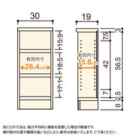 大洋 Shelfit Shelfit エースラックタフ 幅300×奥行190×高さ700mm ARタフ7030S(NA) 1台（直送品）