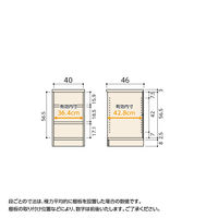 大洋 Shelfit Shelfit エースラックタフ 幅400×奥行460×高さ700mm ARタフ7040D(NA) 1台（直送品）
