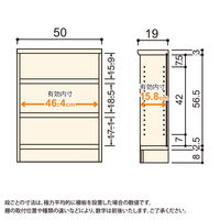 大洋 Shelfit Shelfit エースラックタフ 幅500×奥行190×高さ700mm ARタフ7050S(NA) 1台（直送品）