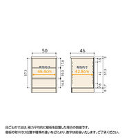 大洋 Shelfit Shelfit カラーラック 幅500×奥行460×高さ700mm NC7050D(LN) 1台（直送品）
