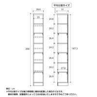 大洋 Shelfit バリュープライスカラーラック 幅286×奥行310×高さ2000mm ダークブラウン NC2030 (DB) 1台（直送品）