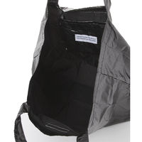 レディース 折り畳みバッグ メタリックエコバッグ ブラック LAKOLE/ラコレ