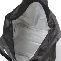 レディース 折り畳みバッグ BIG保冷保温エコバッグ ブラック LAKOLE/ラコレ