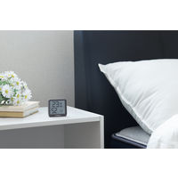 温湿度計 コンパクト ドリテック デジタル温湿度計 熱中症 リテーモ・ミニ O-448BR ブラウン 1個