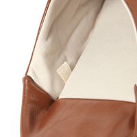 スリッパ レディース 刺繍フラットルームシューズ 22.5～24.5cm ブラウン studio CLIP