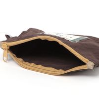 化粧ポーチ LABELフラットポーチＭ ブラウン studio CLIP