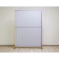 【軒先渡し】友澤木工 テレワークパーテーション 幅1330×奥行300×高さ1780mm ナチュラル DE-12 NA 1台（直送品）