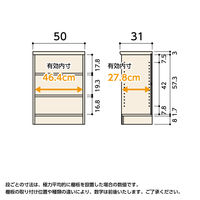 大洋 Shelfit エースラック 幅500×奥行310×高さ700mm スタンダードナチュラル AR7050R(NA) 1台（直送品）