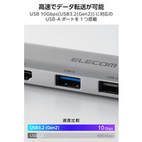 ドッキングステーション タイプC ハブ 5in1 HDMI 4K PD 140W DST-050BP1SV エレコム 1個