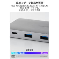 ドッキングステーション タイプC ハブ 9in1 HDMI 4K PD 140W DST-090BP1SV エレコム 1個
