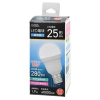 オーム電機 LED電球小形 E17 25形相当 昼光色 LDA2DGE17IS53 1個