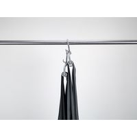 スラックスハンガーEX1段 ロックグレー SLEX-01C-2P（RGY） 1パック(2個入)  サワフジ