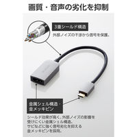 USB-C HDMI 変換アダプタ 4K/60Hz対応 Type-C映像出力 白 ECAD-CHDMIQGM4 エレコム 1個（直送品）