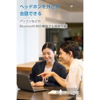 Bluetoothイヤホン 完全ワイヤレス IPX5 コスモブラック LBT-OWS02ECCBK エレコム 1個（直送品）