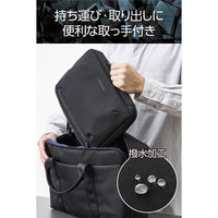 ガジェットポーチ バッグインバッグ 大容量 軽量 撥水 11インチタブレット ブラック ZSB-BB01PLBK エレコム 1個（直送品）