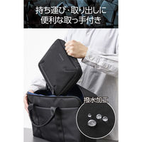 ガジェットポーチ バッグインバッグ 軽量 撥水 8.3インチタブレット ブラック ZSB-BB01PMBK エレコム 1個（直送品）