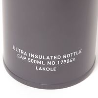 超保冷保温スクリューボトル500ml グレー LAKOLE/ラコレ